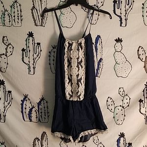 Denim Romper